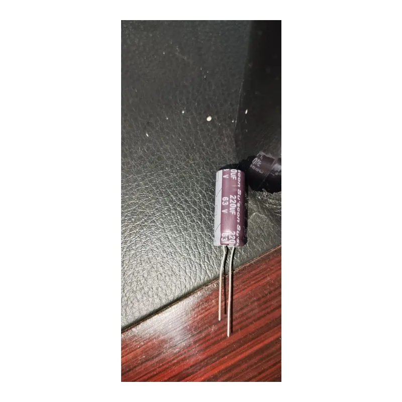 Surson Electrolytic Capacitor 220uF 63V (Radial, Purple)